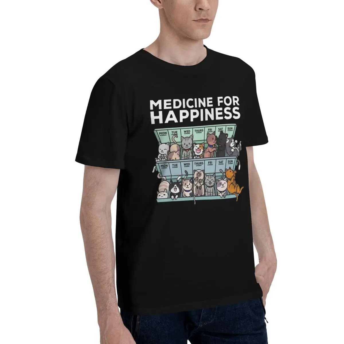 Cute Cats Weekly Planner Sports Tshirt Top quality Activity competition Kemp Funny Eur Size