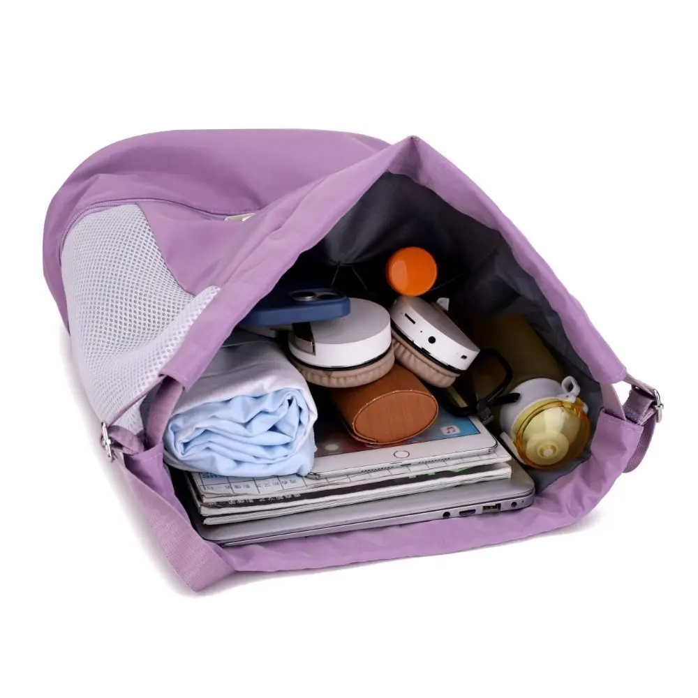 Fashion Oxford Drawstring Backpack Casual Cinch String Fitness Bag Shoes Compartment Dry and Wet Separation Travel Bag Teenager