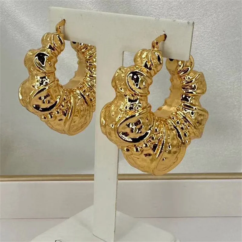 New Fashion Creative Gold Color Dangle Big Earrings for Women Jewelry Female Gift Custom Jewelry High Quality