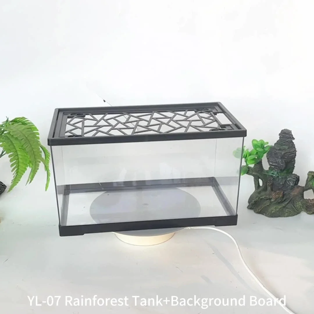 High Definition Transparent Acrylic Fish Tank Aquarium Plastic PET Anti Drop Turtle Tank Aquarium Breeding Box Detachable