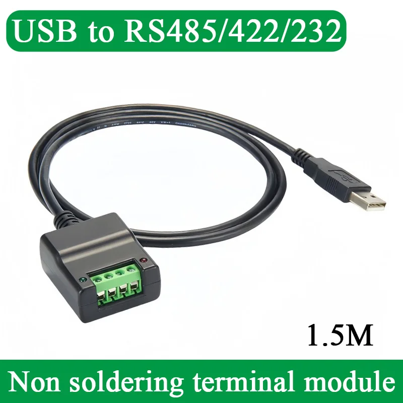 USB to RS485/422/232 with Wiring Terminals Solder Free Communication Module USB to RS485/422/232 Serial Port Cable Converter — купить у AliExpress WW