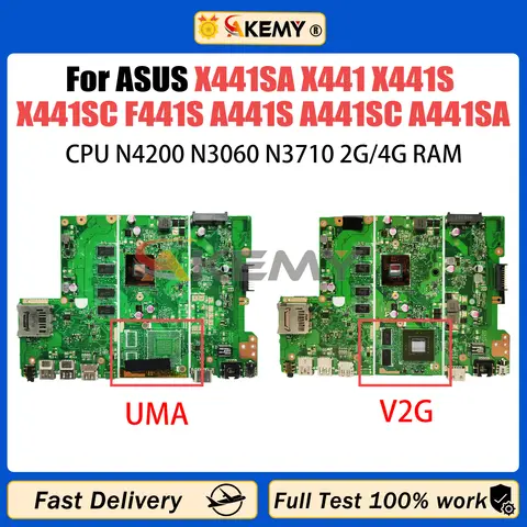 AKEMY X441SA Scheda Madre Per ASUS X441 X441S X441SC F441S A441S A441SC A441SA Scheda Madre Del Computer Portatile Con