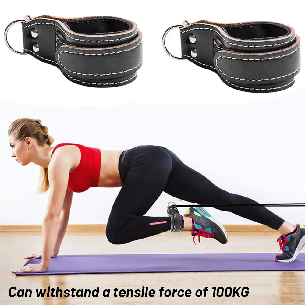 

Adjustable Fitness Ankle Straps D-Ring Support Cuffs Sports Pulley Buckle Workouts Guard With Strength Leg Gym Safety Abduc S2R4