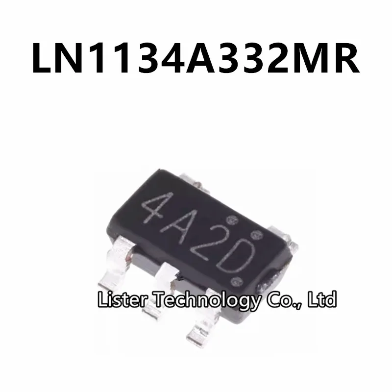 50~200PCS/Lot New LN1134A332MR SOT23-5 Marking:4A2D LN1134-3.3V LN1134A332 LM113A332MR-G SMD