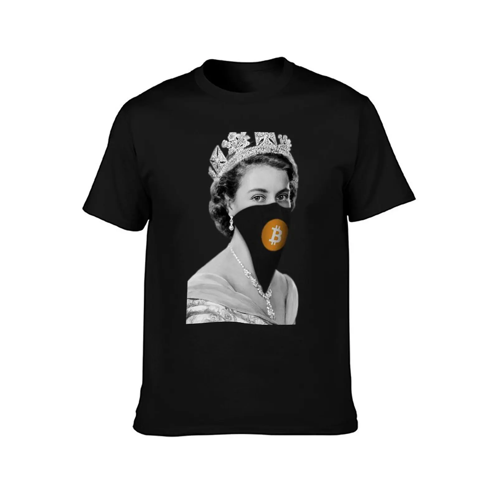Queen Bitcoin Bandit Geek T-Shirt Summer Casual Loose T-Shirt