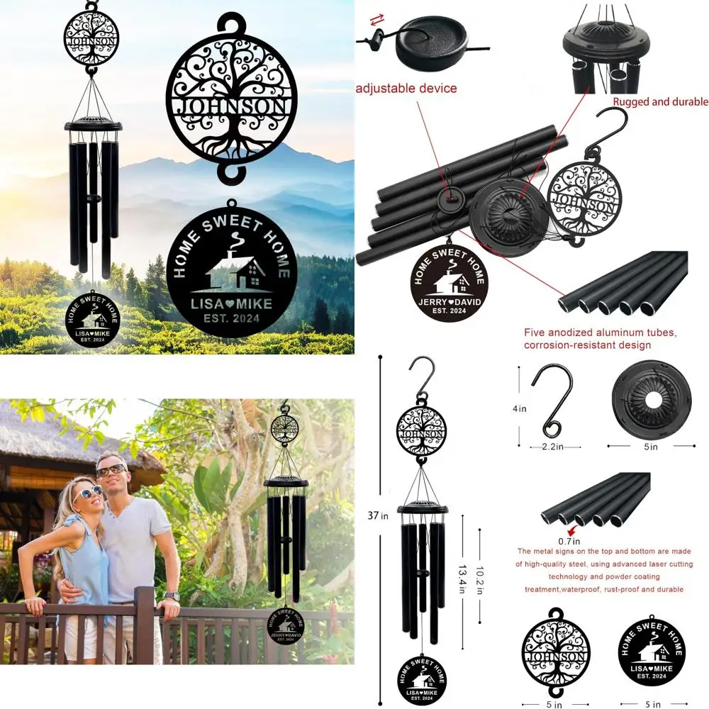 

Элегантные 37-дюймовые колокольчики: идеальный подарок на новоселье для новых домавников, пар и любителей наружного декора.