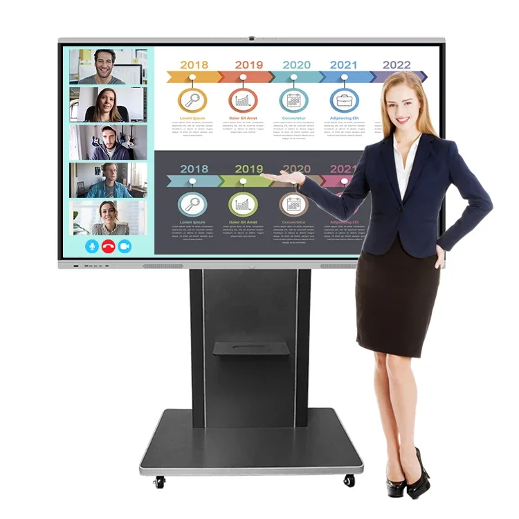 100-Inch Smart Electronic Interactive Flat Panel Infrared Digital Interactive Whiteboard For Teaching