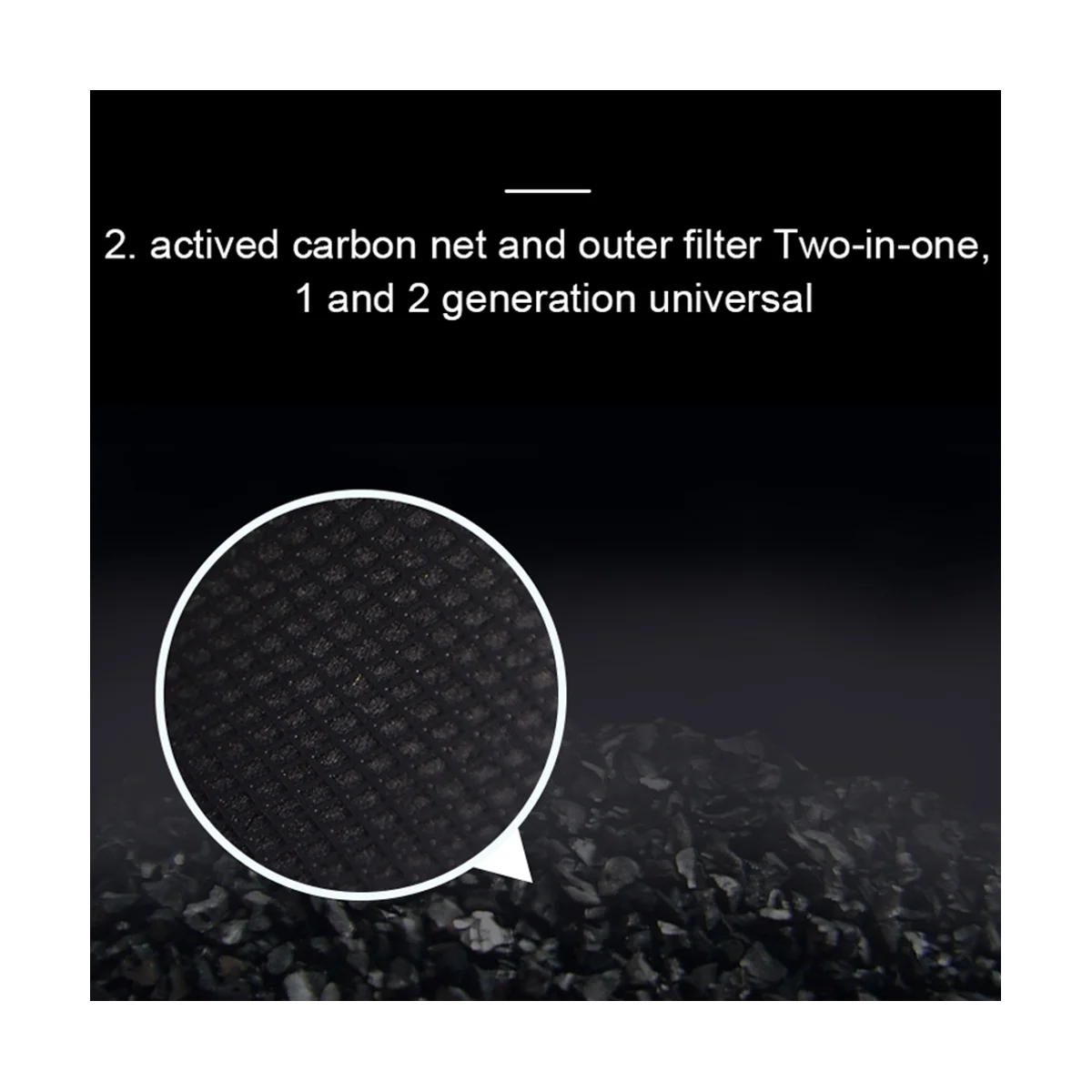 Filtro HEPA para purificador de ar 1/2/2S/2C/3/3C/3H Pro para filtros de ar Mi com substituição de filtro de carvão ativado