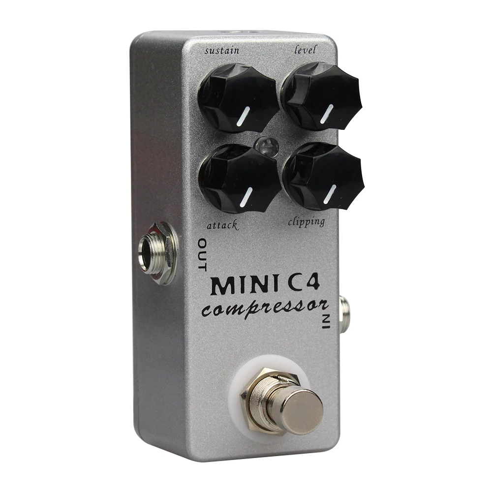 MOSKY Mini C4 Compressor Guitar Effect Pedal Metal Shell Pedal Effects True Bypass Guitar Parts Guitar Accessories