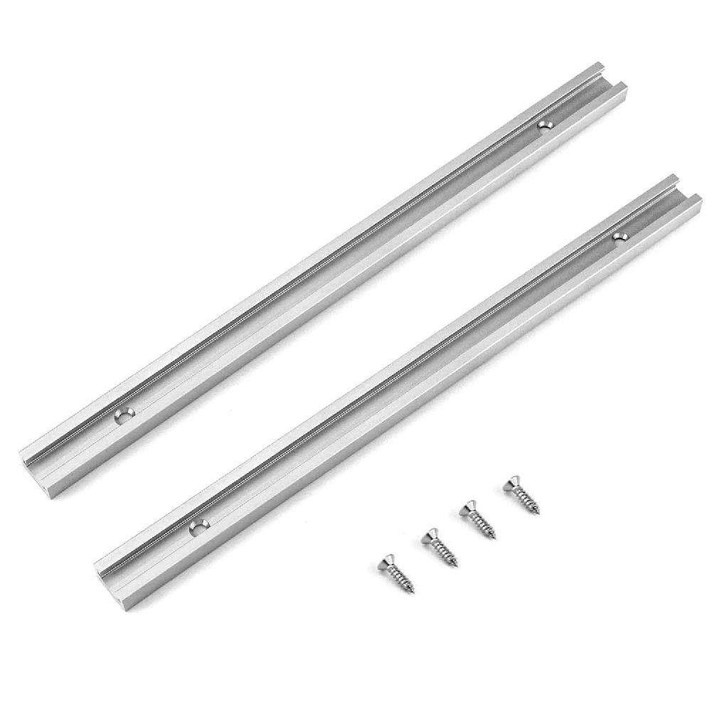 2Pcs 12 Inch 300mm T-Track T-Slot Miter Track Aluminum Alloy For Router Table High Efficiency Tool Accessories