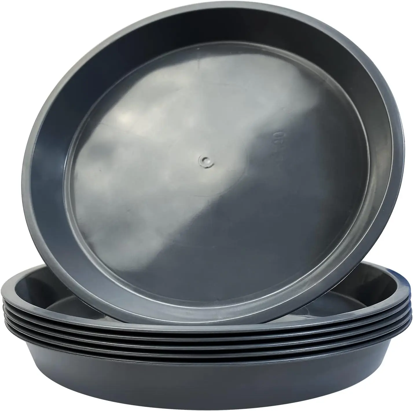 

6 Pack Plant Saucer 12 14 16 18 20 22 Inch Plastic Plant Tray, Sturdy and Durable Flower Pot Container Accessories Plant Pot Sau