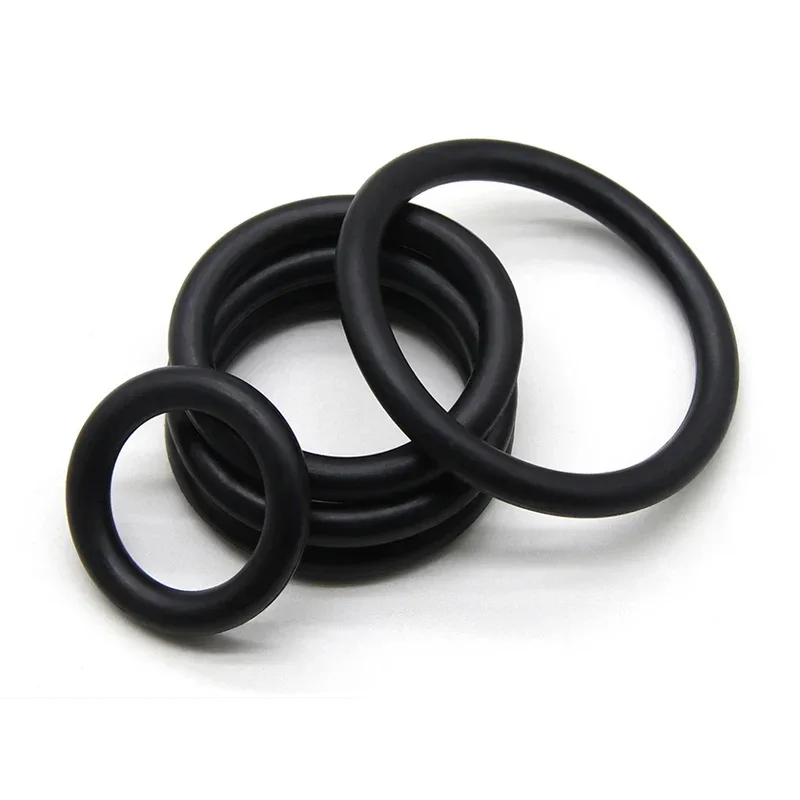 50pcs NBR O Ring Seal Gasket Thickness OD 3~80mm CS 1 2 3 4mm Oil Resistance Washer Round Shape Nitrile Butadiene Rubber Spacer