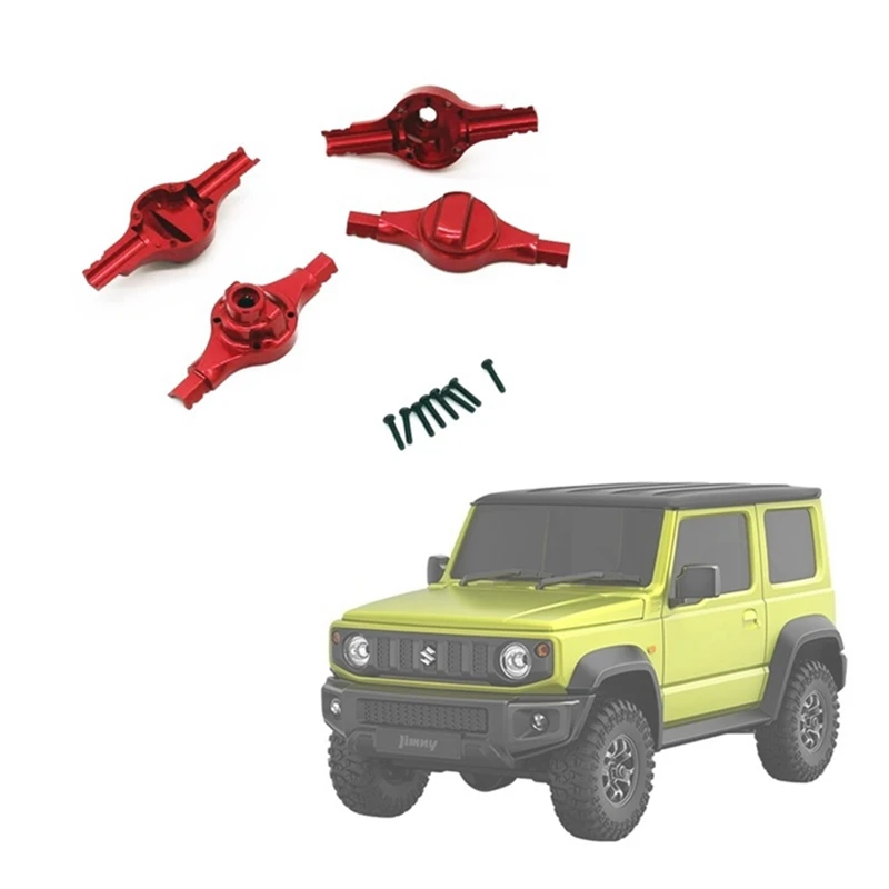 2 Set Metal Front And Rear Bridge Axle Housing Case For Xiaomi Jimny XMYKC01CM 1/16 RC Car Upgrade Parts Accessories