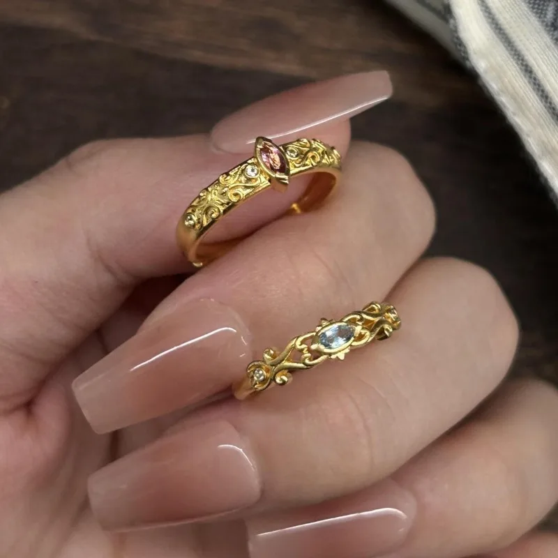 

Small and Exquisite Zircon Jewelry, Devil's Eye Ring, Light Luxury Temperament, High-end Versatile Jewelry, Daily Commute