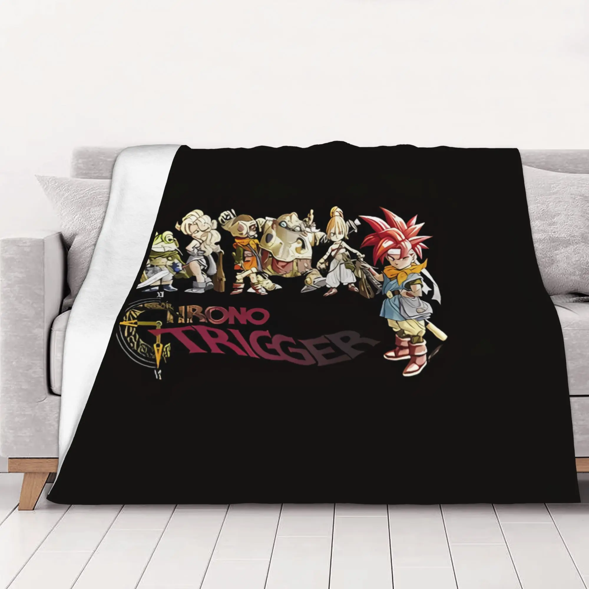 1PC home Cutecore CHRONO TRIGGER Chrono Trigger Blanket Super Cosy Plush Home Living Room Sofa halloween