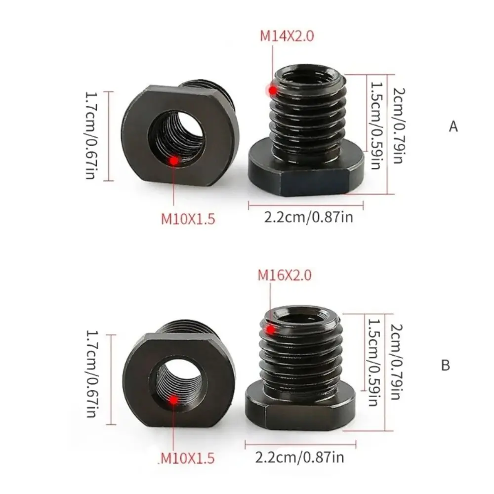 Angle Grinder Thread Adapter M10 to M14 M16 Thread Nut Arbor Connector Polishing Screw Thread Converter Rod Connector Tool