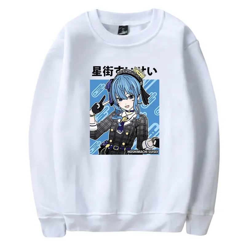 

Fashion Hoshimachi Suisei O-Neck Sweatshirts Women Men Long Sleeve Sweatshirts Unisex Streetwear Casual Clothes