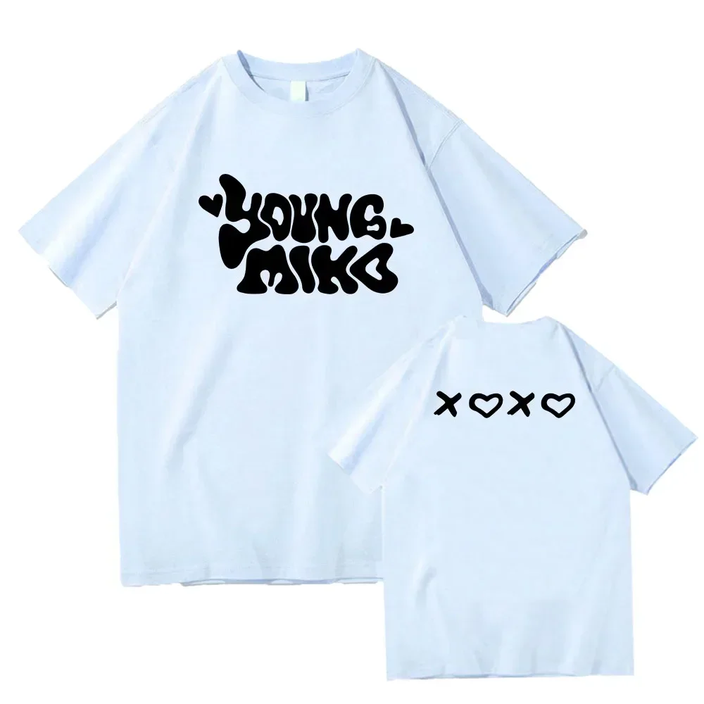 XOXO Tour 2024 Concert Printing T-shirts Baby Miko YoungMiko Graphic Tee-shirt Cotton High Quality Women/Men Tshirts Summer Tees