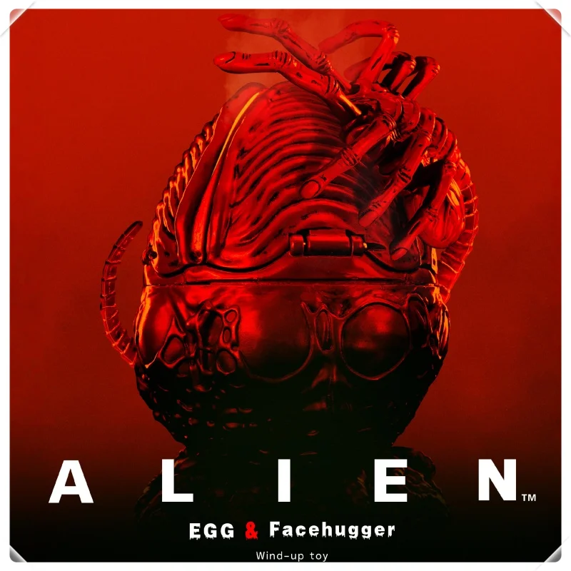 

In Stock New Genuine 52toys Beastbox Figlite Series Xenomorph Alien Egg Facehugger Wind-Up Toy Novelty Collectible Pvc Toys Gift