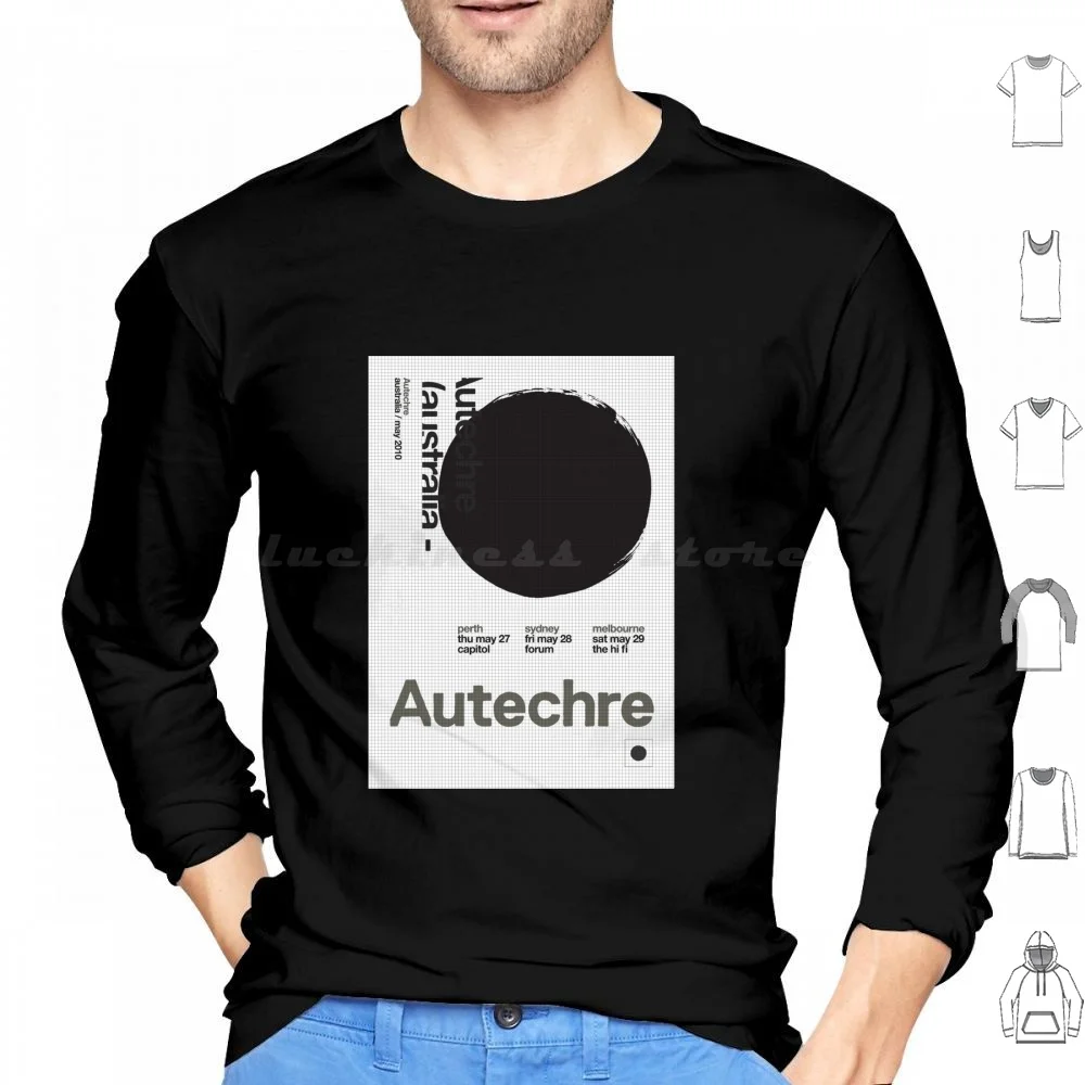 

Толстовка Autechre с изображением бумаги, хлопковая, с длинным рукавом, с рисунком канадской геометрической формы, для компьютера, музыки, Idm, абстрактная
