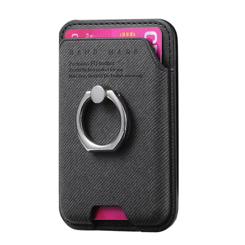 Für Magsafe Wallet Anti-Rutsch-Design Starker Magnet Kartenhalter Aufbewahrungshülle mit Ständer für iPhone 18 17 16 15 14 13 12 Pro Max