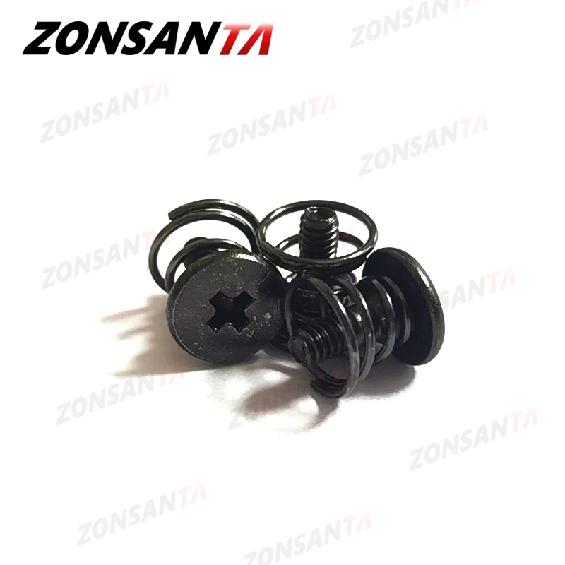 ZONSANTA 30pcs M2 Springs Graphics Card Screw Phillips CPU Mainboard Radiator Fixing Bolts DIY Black Step video displayScrews