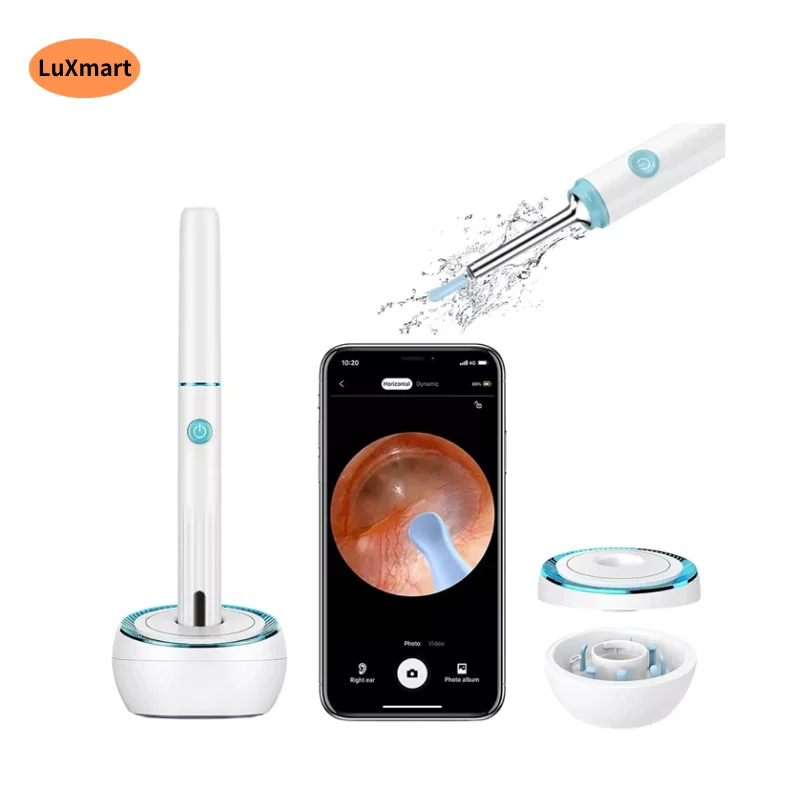 3.9mm WIFI Otoscope Ear Camera 1080P HD Wireless Ear Scope with 6 LED Lights for Support Android and iPhone