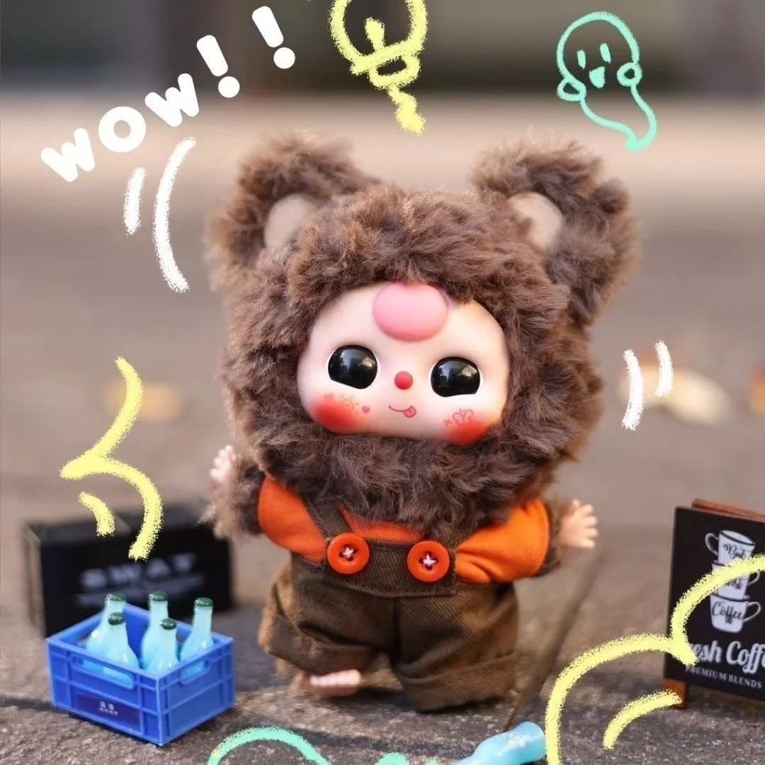 Serie Tre Cutie di Peluche, Scatola Misteriosa, Ciondolo in Vinile, Bambola Kawaii, Giocattolo Decorativo alla Moda