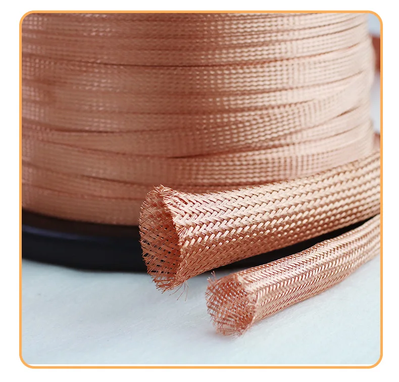 XSSH DIY Flexible Zug HIFI Reines Kupfer Überzogene Zinn Abschirmung 2-30mm Geflochtene Reißverschluss Kabel Hülse Draht Linie Kabel ummantelter Rohr – Detail 14