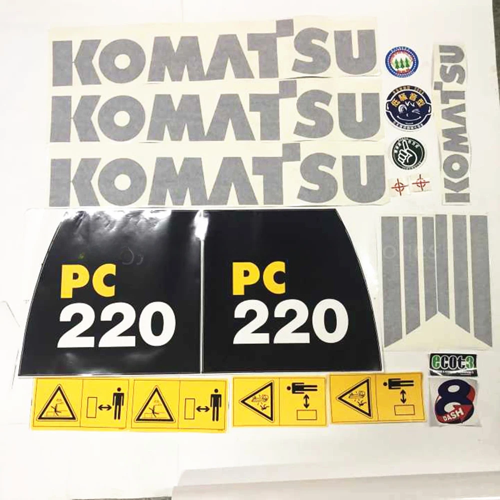 Excavator parts sticker Komatsu 60/120/200/220/230/300-6 350 whole vehicle sticker label Warning sticker