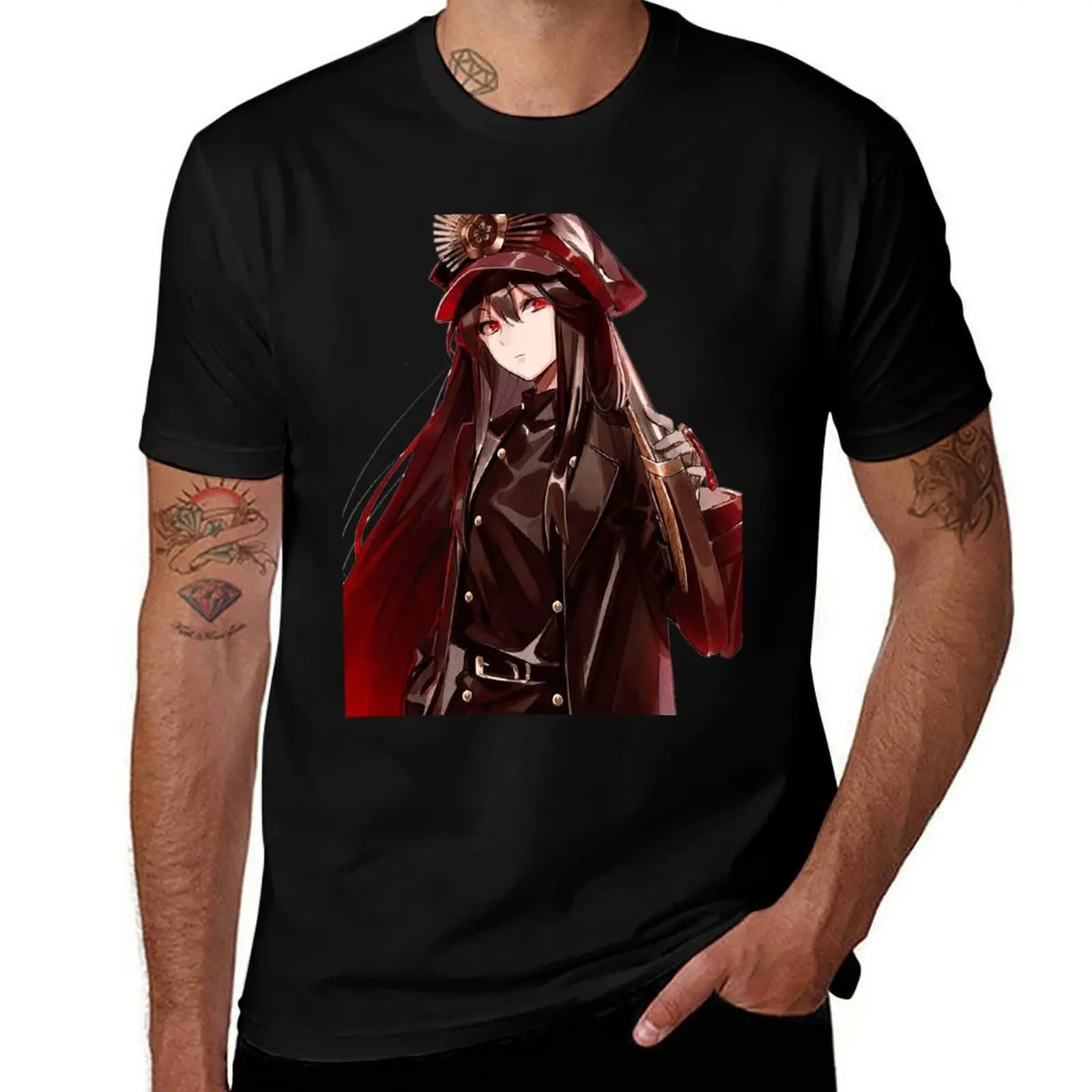 Camiseta de oda nobunaga fate grand order, camiseta de verano para hombre, camisetas informales para hombre, camiseta ajustada