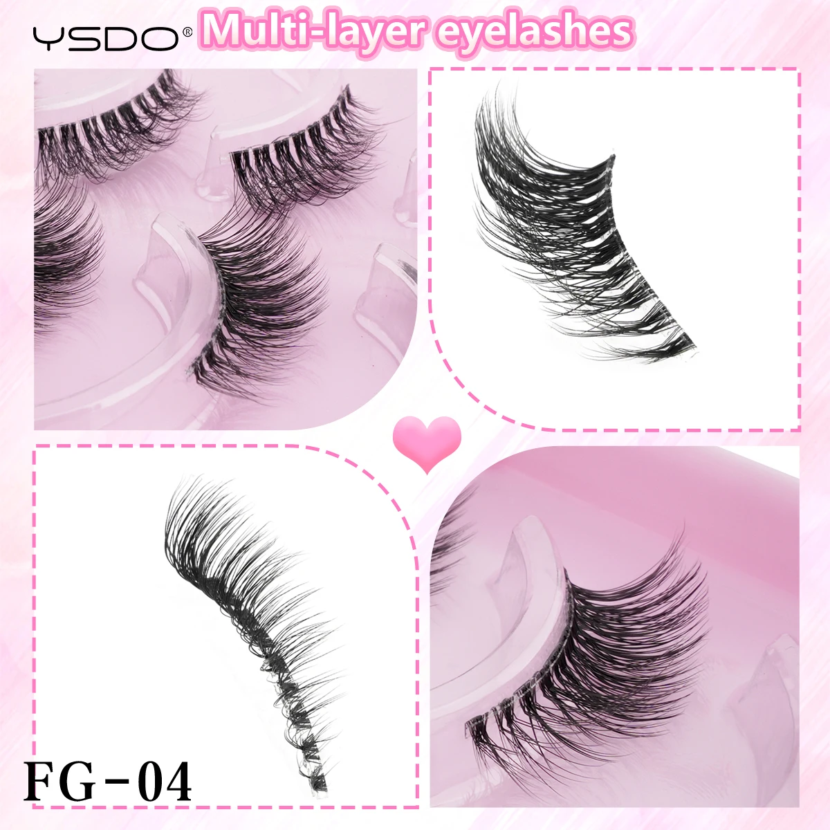 YSDO نصف رموش 6/10/20 أزواج الطبيعية ثلاثية الأبعاد المنك جلدة كتاب ماكياج Wispy المنك كاذبة رمش تمديد نصف جلدة فو Cils