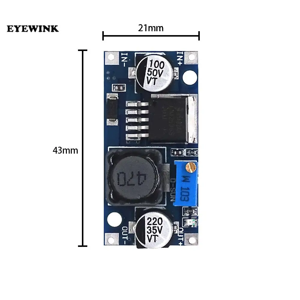  100pcs/lot Tracking number LM2596 LM2596S DC-DC adjustable step-down power Supply module NEW ,High Quality