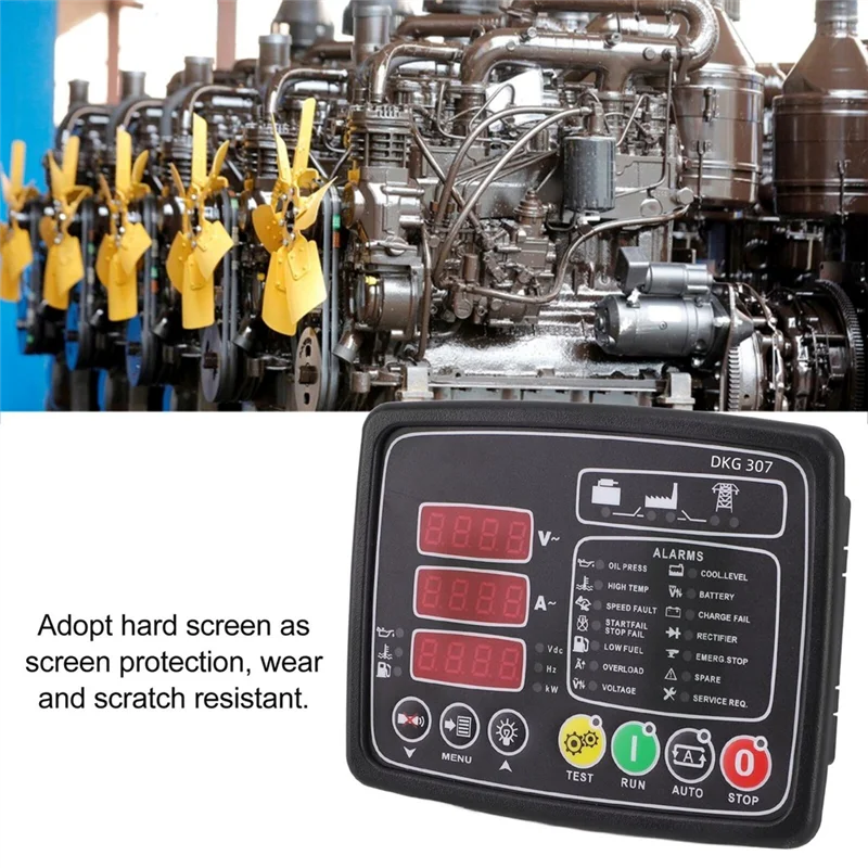 CEA DKG307 Genset Module Controller Panel Auto Start Stop Engine Controller Module Panel Durable Easy Install