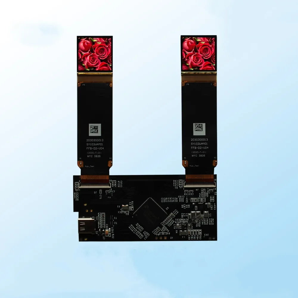 شاشة OLED إلكترونية جديدة بدقة 4K 1.03 بوصة مزدوجة الدقة تعتمد على السيليكون مع لوحة للقيادة من النوع C AR وVR