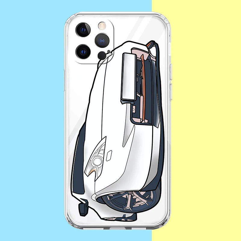 JDM Drift Sports Car Hard PC Phone Case para Samsung Galaxy Z Flip 4, cubierta transparente para Galaxy Z Flip 3, plegable a prueba de golpes