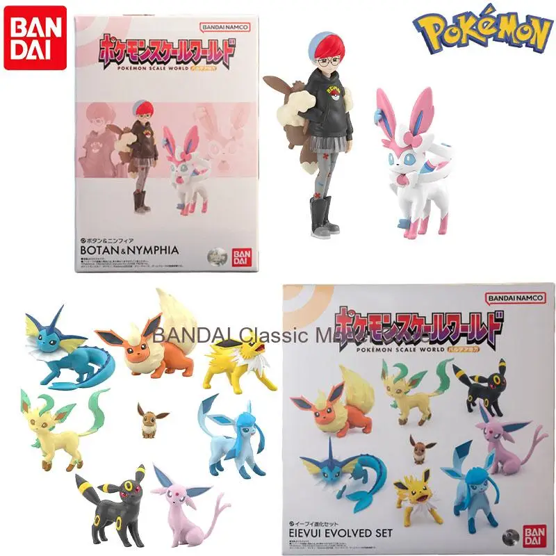 

В наличии: Оригинальная коллекционная фигурка Bandai Shokugan Pokemon Penny Sylveon Eeveelution, аниме-персонаж, рождественский подарок, модель игрушки