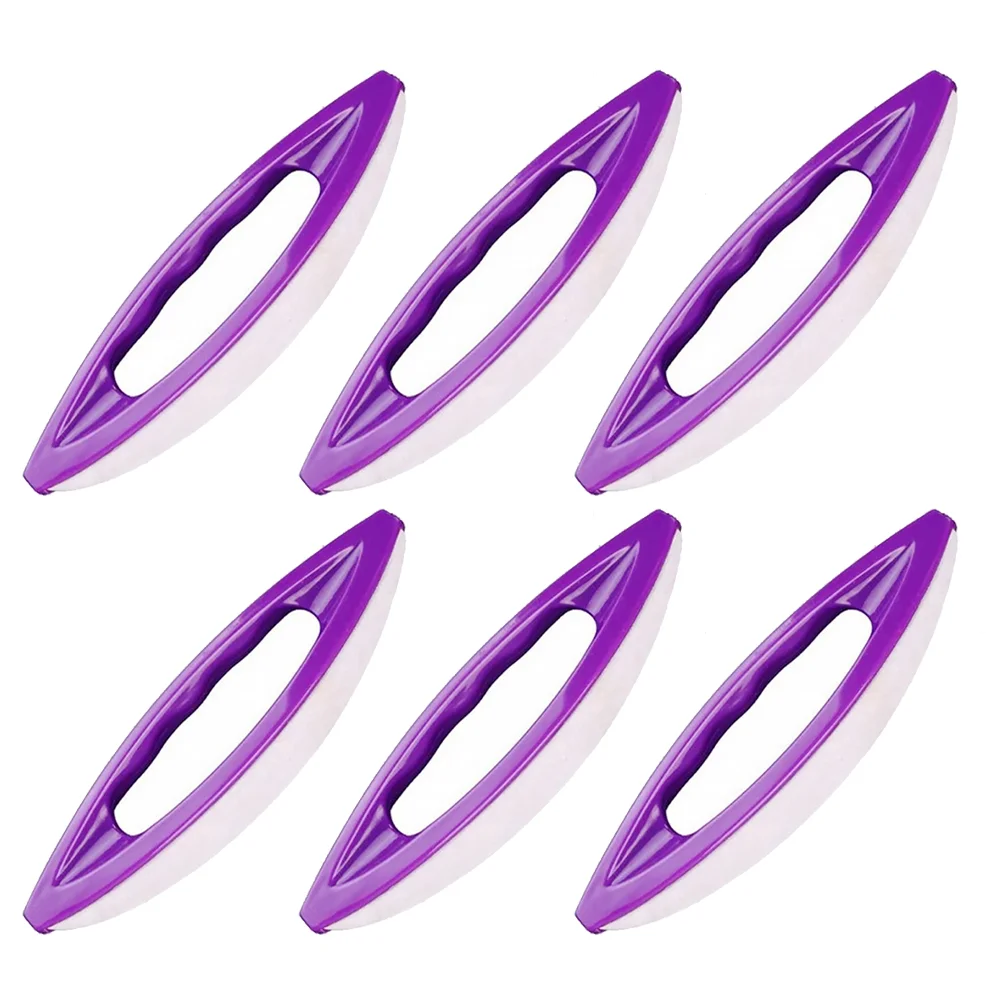 

6 Pcs Nail Polishing Tools Sheepskin Buffers Portable Manicure Accessories Travel Home Salon Nail Waxing Brush Set