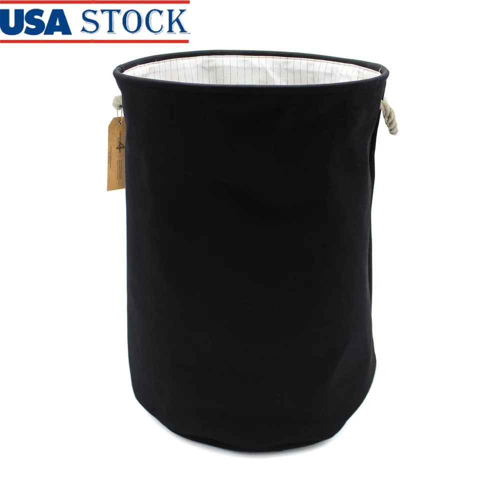 

Collapsible Laundry Hamper Portable Fabric Basket with Rope Handles Foldable Storage Solution Home Organization