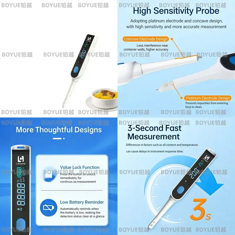 for Lohand LH-SA10 Bioelectronic High-Precision Salinity Meter for Food Brine Aquaculture Commercial Use