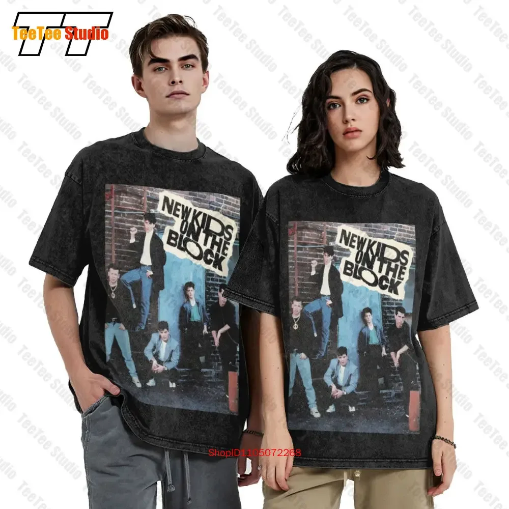 Nkotb Mixtape Tour 2022 Vintage Oversized T-Shirt Round Neck Cotton EUDQ