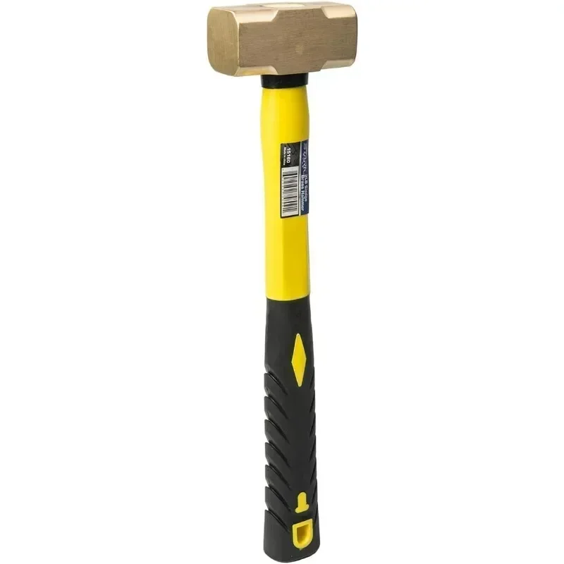 2LBS Sledge Hammer Brass Head Fiber Glass with Comfortable Handle 2-Pounds Hammer