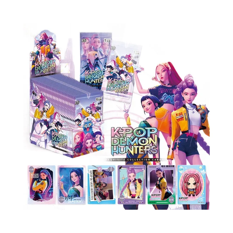 ชุดการ์ด K-Pop Demon Hunters ปี 2025 จำนวน 30 ใบ, การ์ดรูปถ่ายสะสม HUNTR/X รูมิ มิรา โซอี้ แบล็ค, ของขวัญอนิเมะ