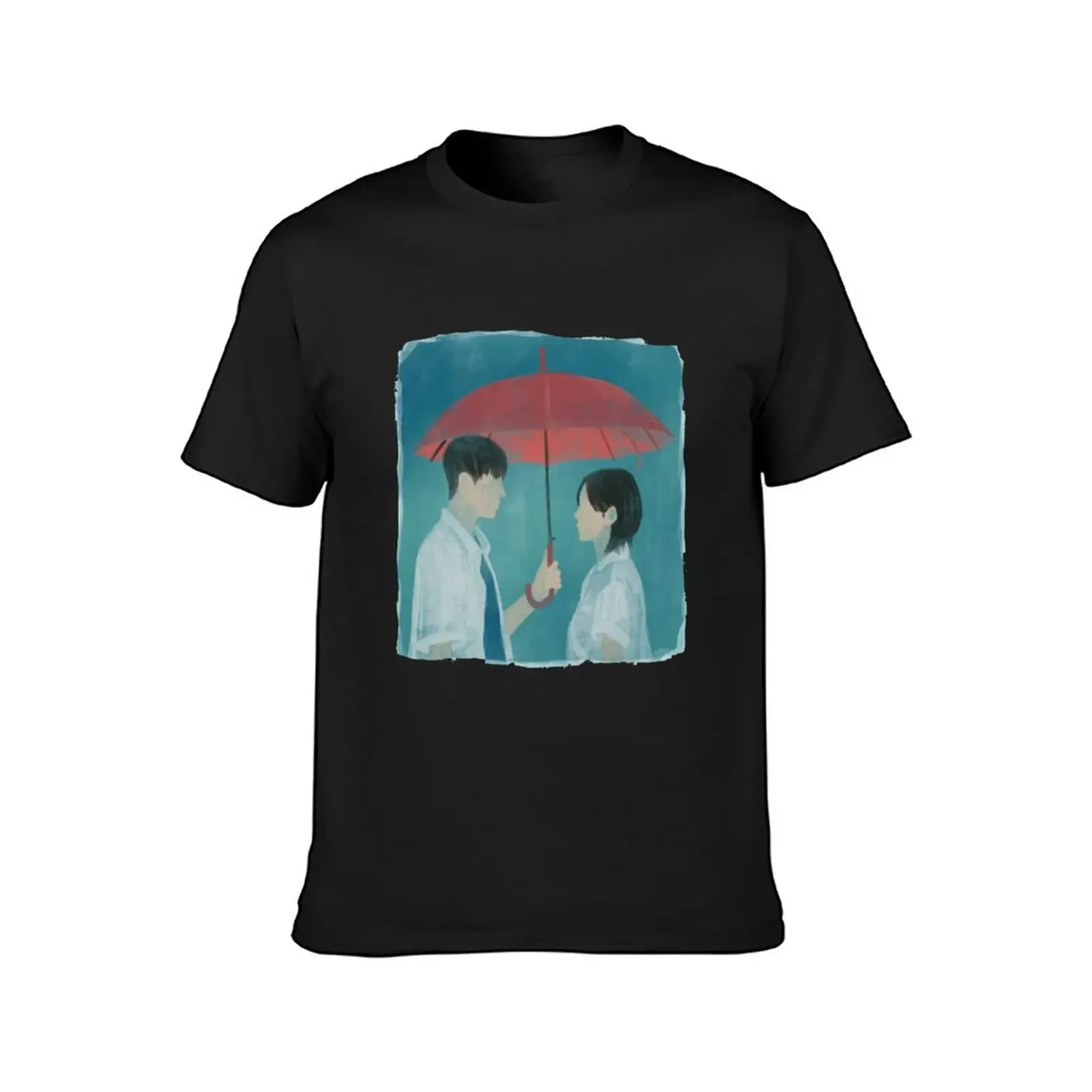 Twinkling Watermelon umbrella scene FANART T-Shirt cute clothes summer top anime t shirts animal prinfor boys mens t shirts