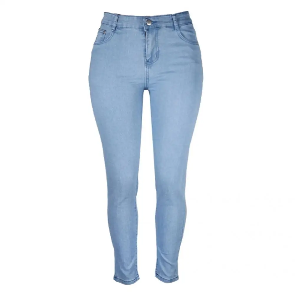 Popular Denim Pants Wear Resistant Denim Trousers Slim Fit Butt-lifting Lady Skinny Jeans  Ankle-Length