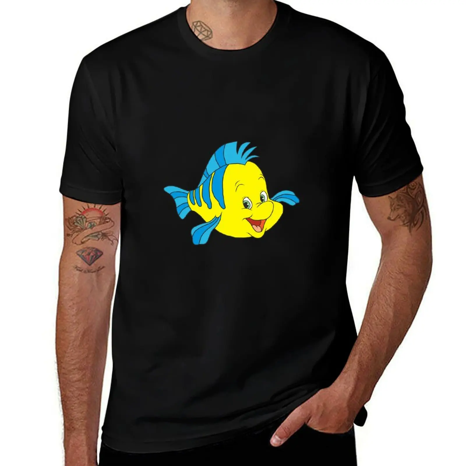 

Flounder T-Shirt quick drying designer shirts graphic tee shirt Men's t shirts