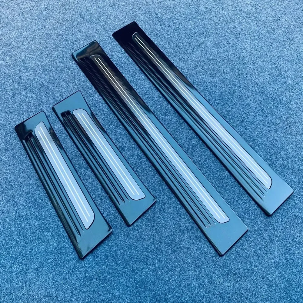 

For Mitsubishi outlander 2022 2023 Door Sill Scuff Plate Cover Stainless Steel Trim Protect Exterior Car Styling Car Accessories