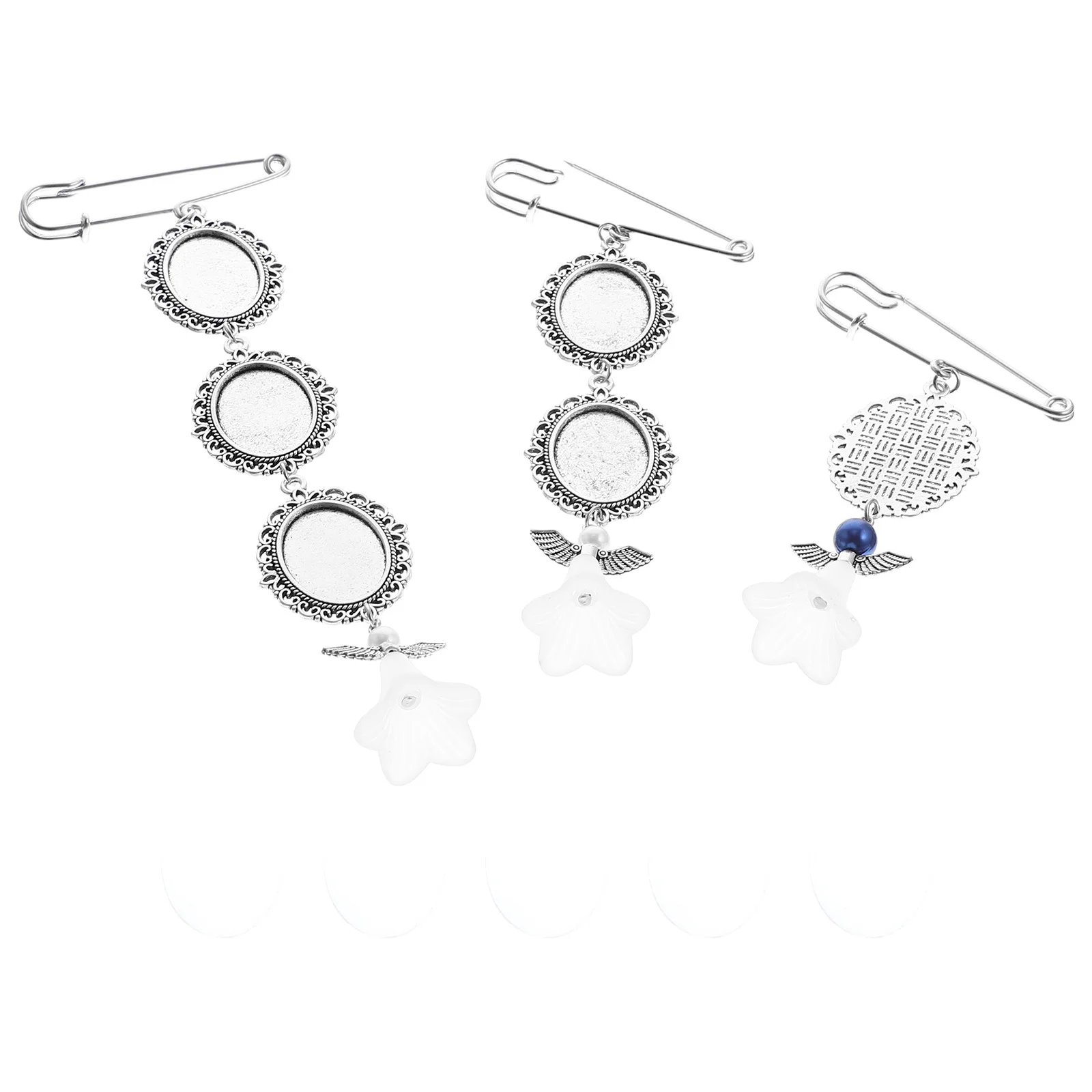 

3Pcs Metal Necklace Photo Frame Charms with Sturdy Build Wedding Memorial Picture Pendant DIY Craft Accessories