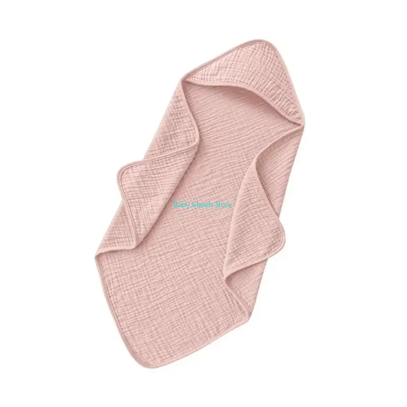 Toalla con capucha para bebé K92D, envoltura de baño suave, manta envolvente de algodón, transpirable para baño y Hospital