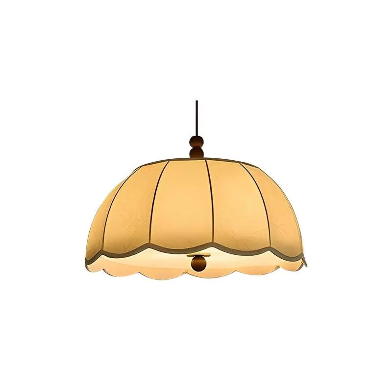 

Retro French style bedroom fabric chandelier, pattern medieval restaurant lamps